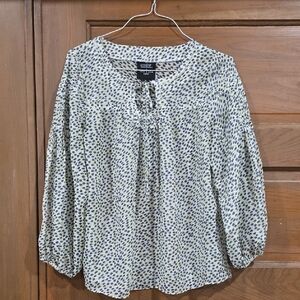 Gossip Girl Black and White Polka Dot Blouse